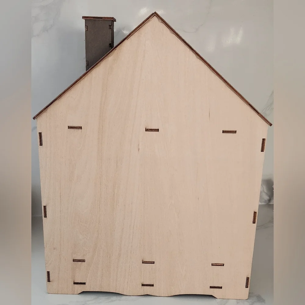 Kurt Adler‎ 13.5 Inch Battery Operated Wooden Musical LED House Light  Sound NWT